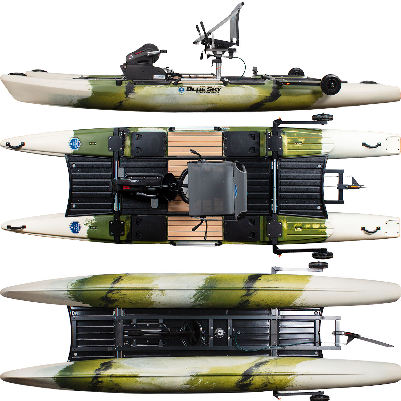 Blue Sky Boatworks 360 Angler Fishing Sit On Top Pedal Kayak