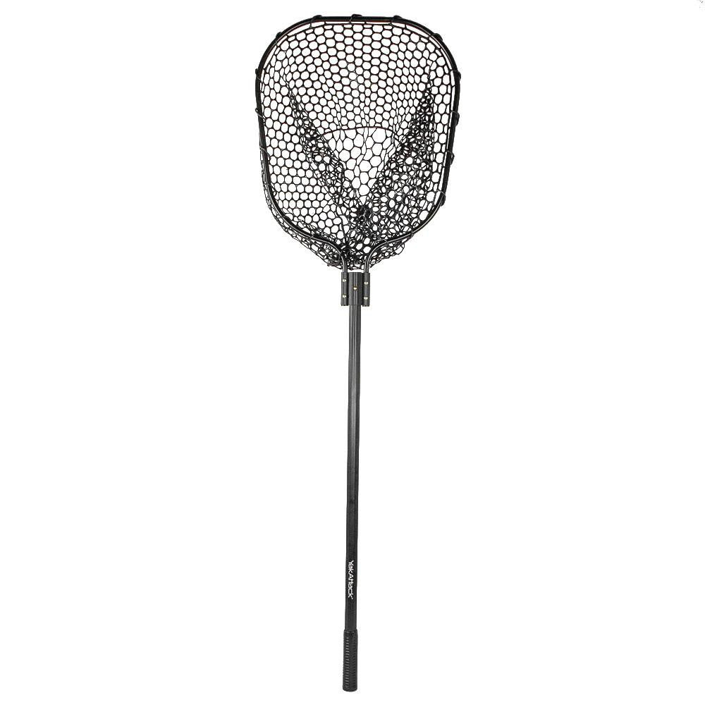 YakAttack 16" x 19" Landing Net with 35.5" Long Telescoping Handle, Black - full view