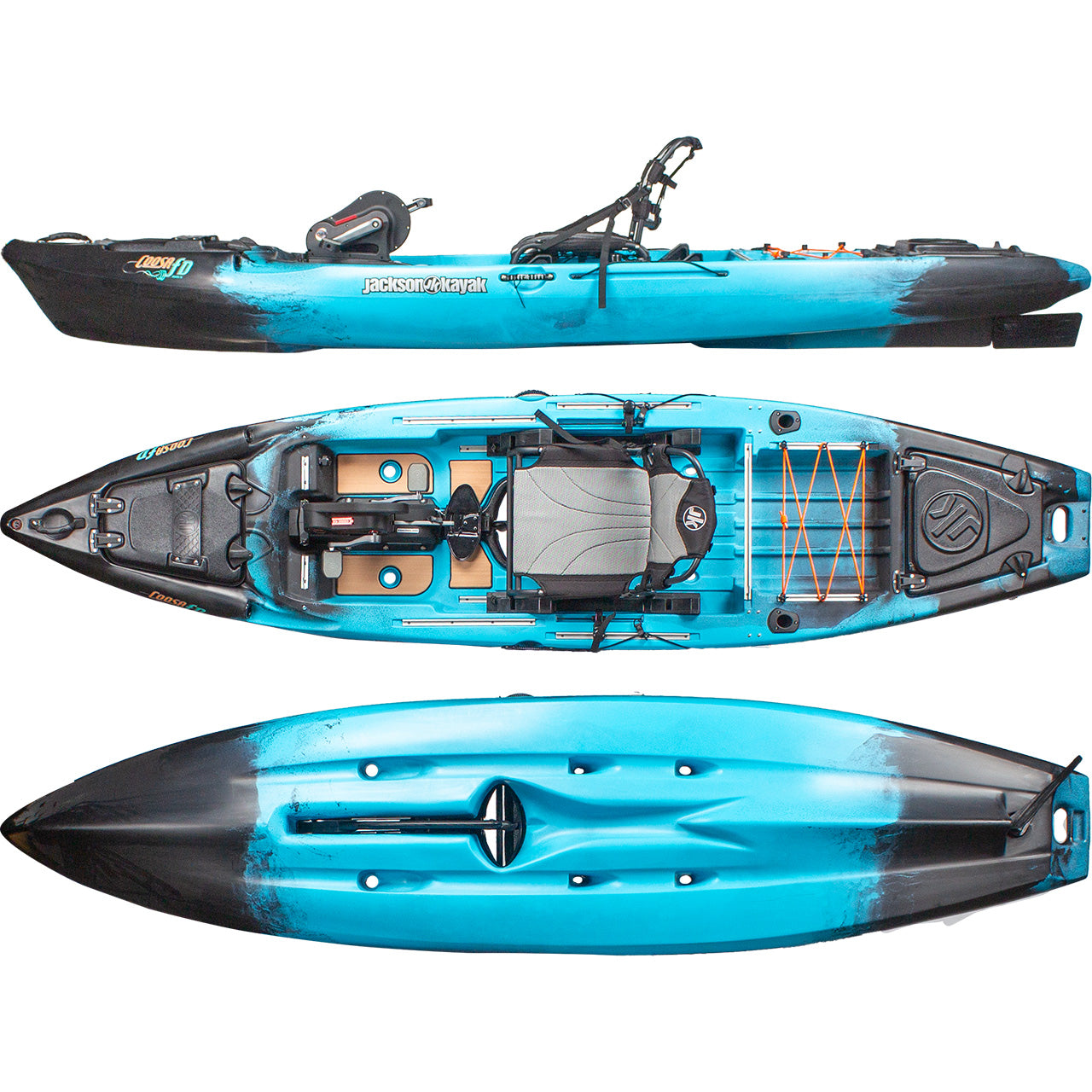 Jackson Kayak Coosa FD Fishing Sit On Top Pedal Kayak – Caney Fork