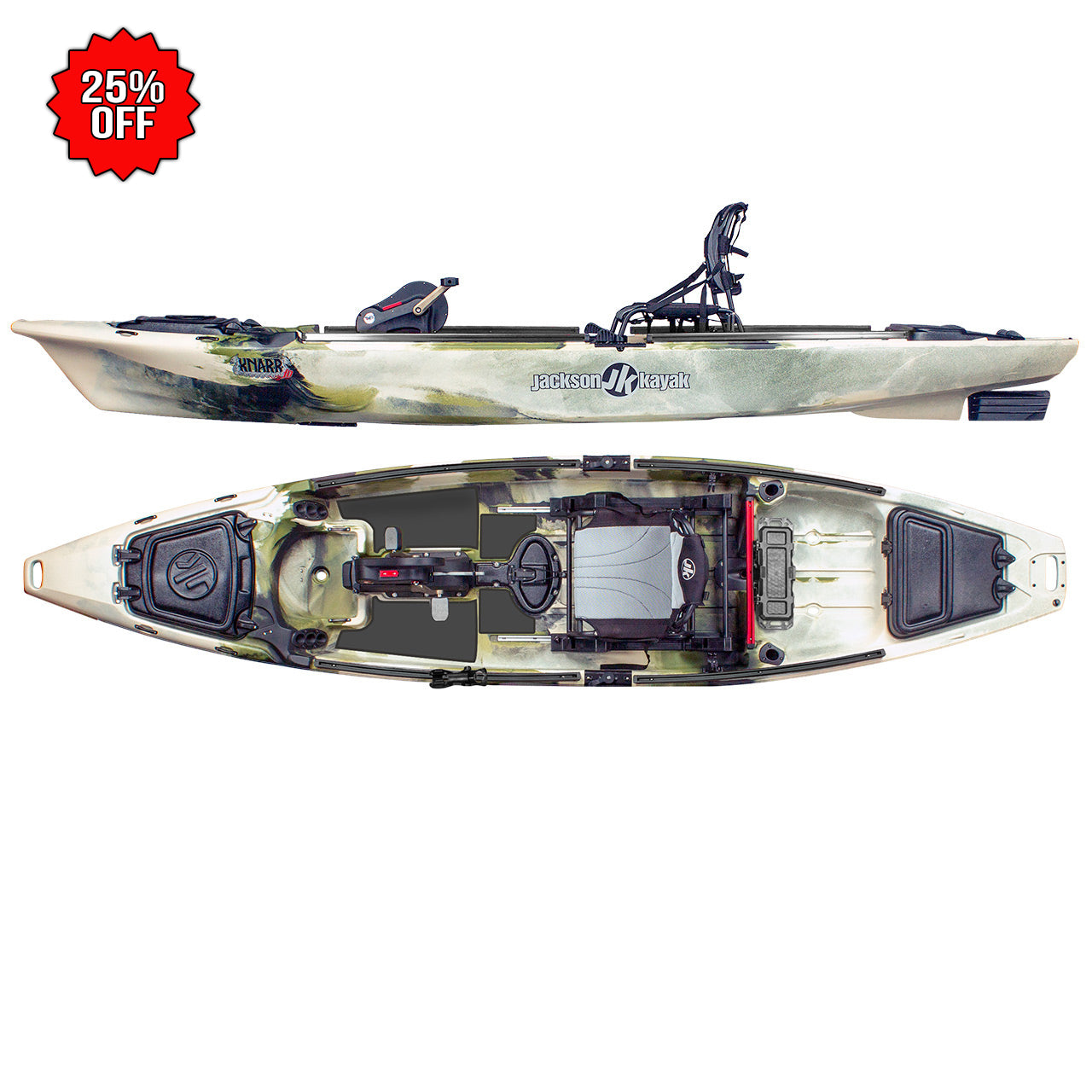 Jackson Kayak Knarr FD Sit On Top Fishing Kayak – Caney Fork Outdoors