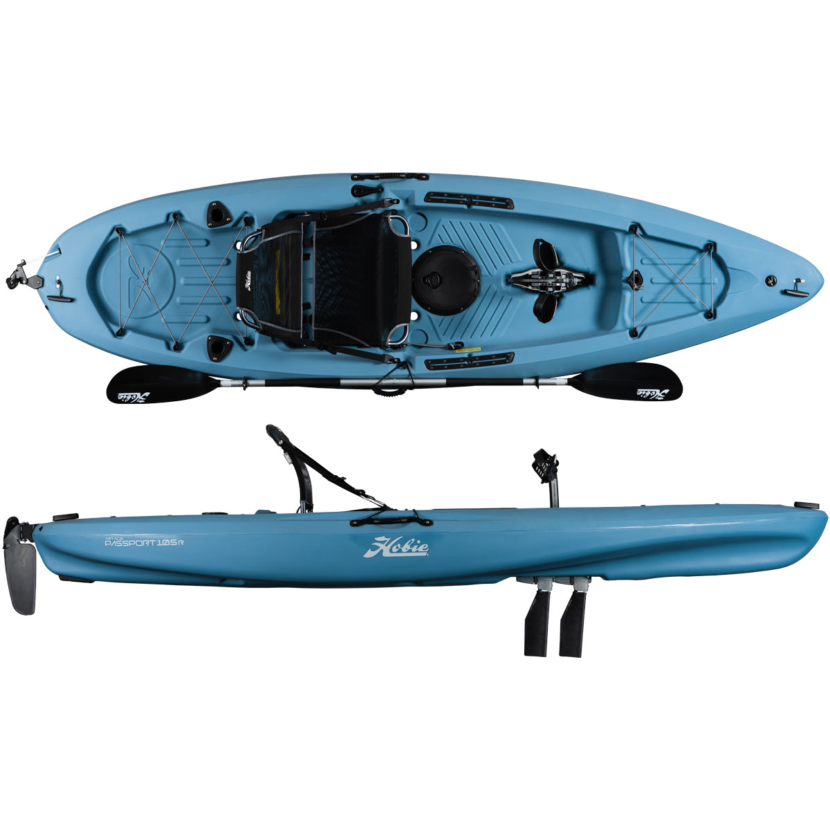 hobie mirage passport gt 10.5 pedal kayak Hobie Passport 10.5 R Sit-On-Top Pedal Kayak with Paddle