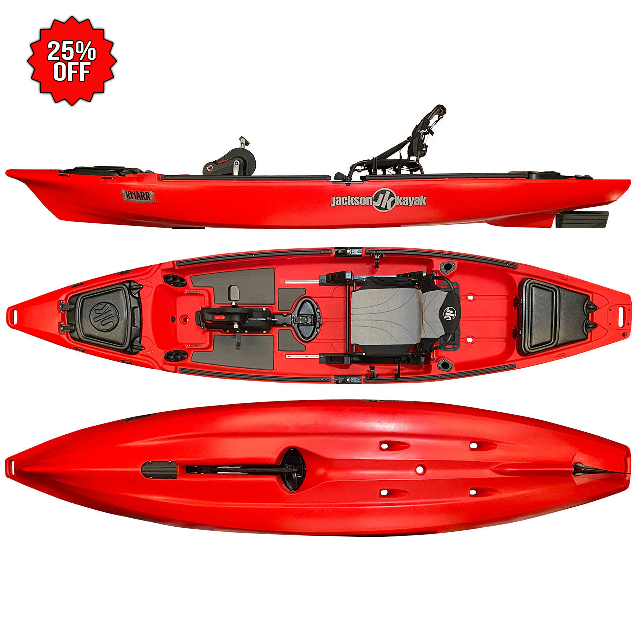 Jackson Kayak Knarr FD Fishing Sit-On-Top Pedal Kayak – Caney Fork
