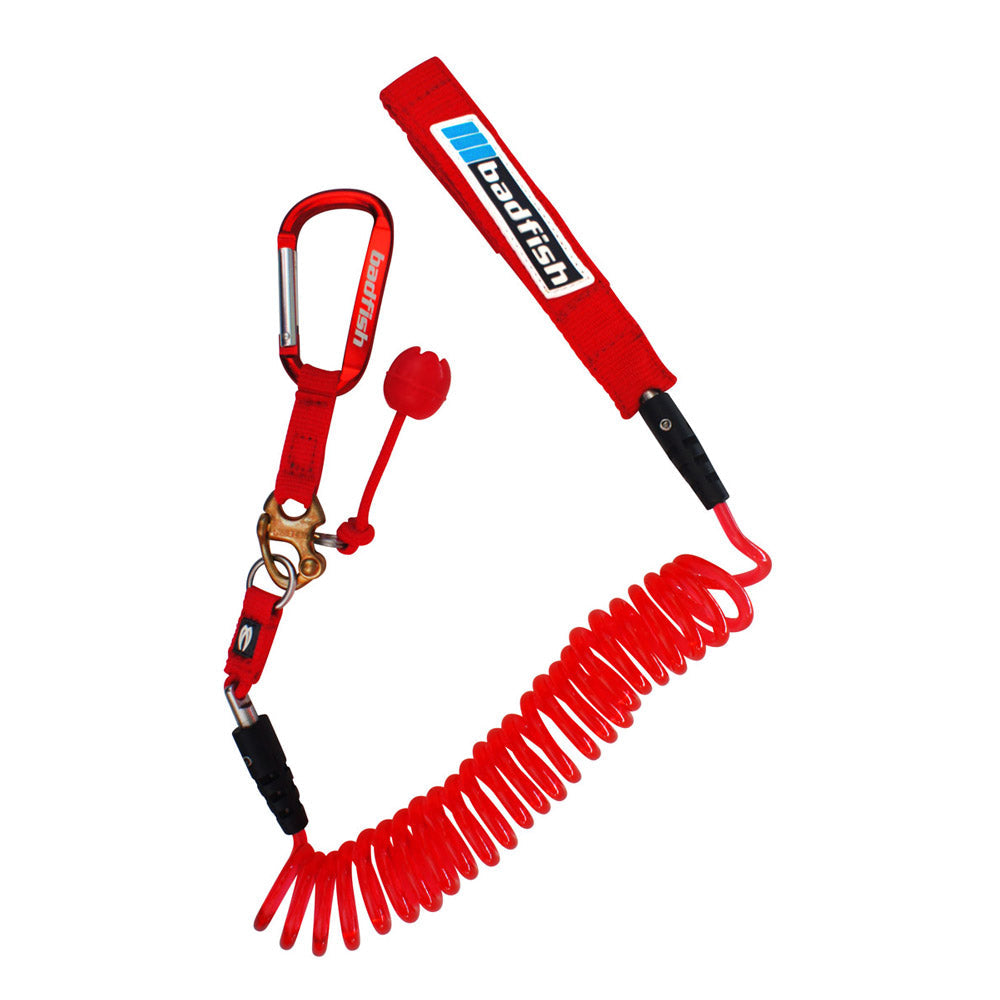 Badfish 8' Coiled Re-Leash quick-release SUP leash