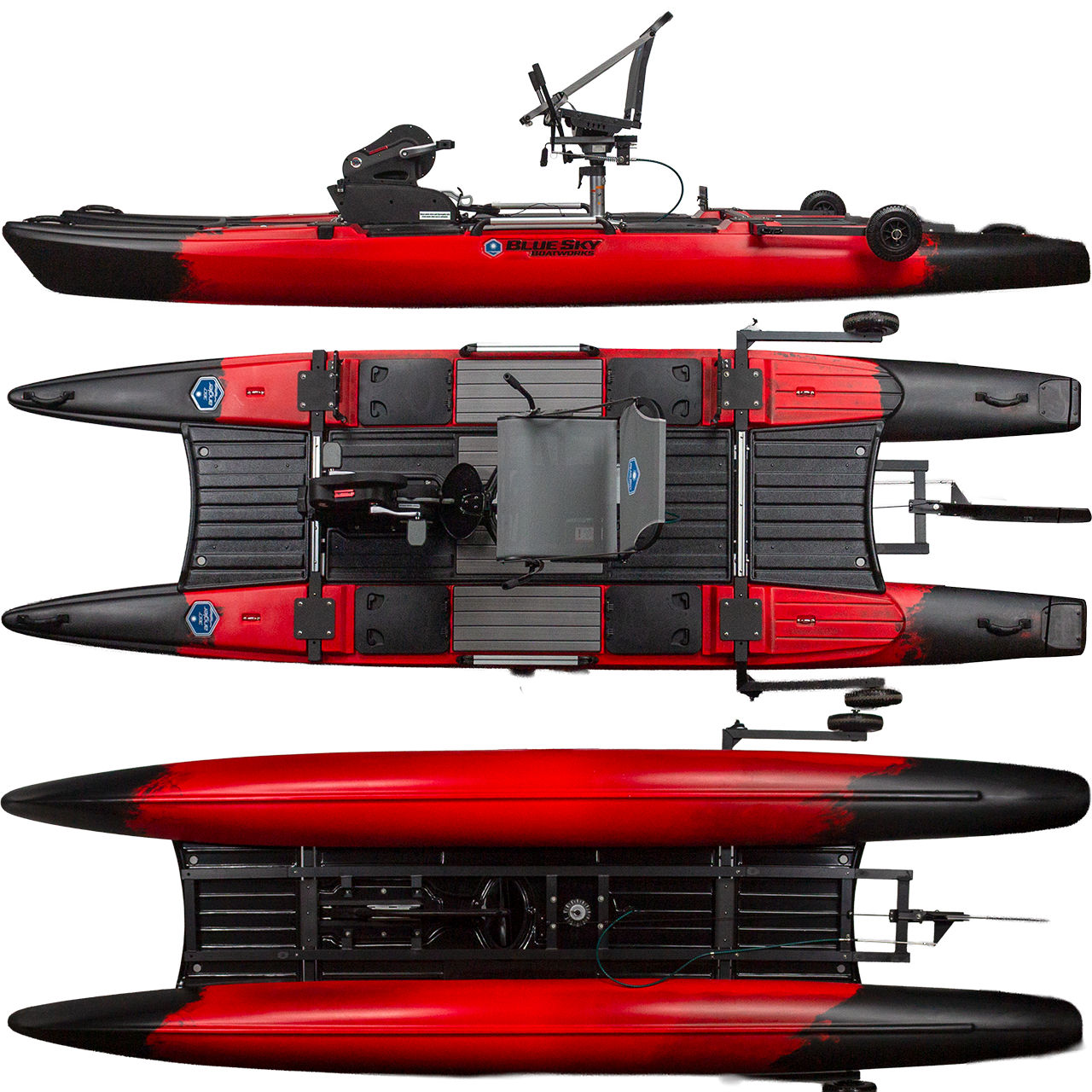 YOHAKU & TELE BOAT ギフトセット Blue Sky Boatworks 360 Angler Fishing Sit On Top Pedal Kayak