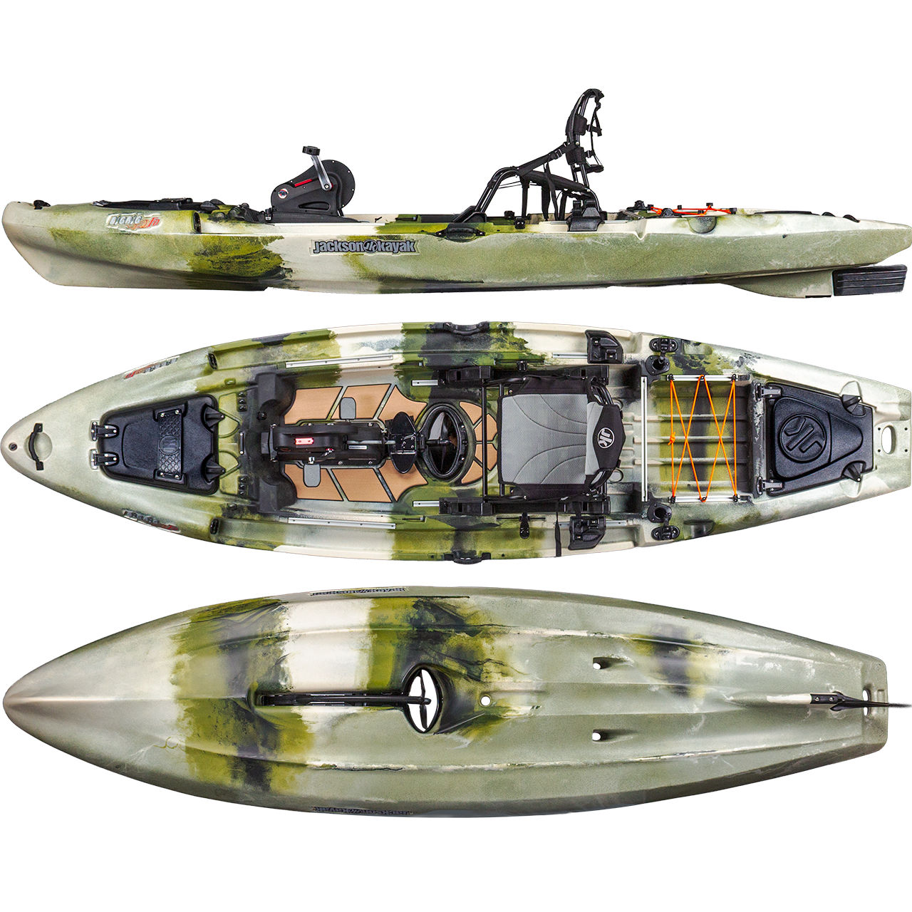 Jackson Kayak Big Rig FD Fishing Sit On Top Pedal Kayak – Caney