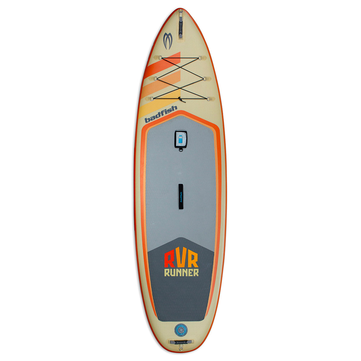 Badfish River Runner inflatable paddleboard, top view