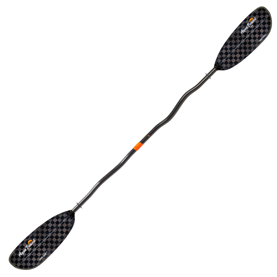 Aqua Bound Tango Carbon 2-Piece Posi-Lok Bent Shaft Kayak Paddle, full paddle