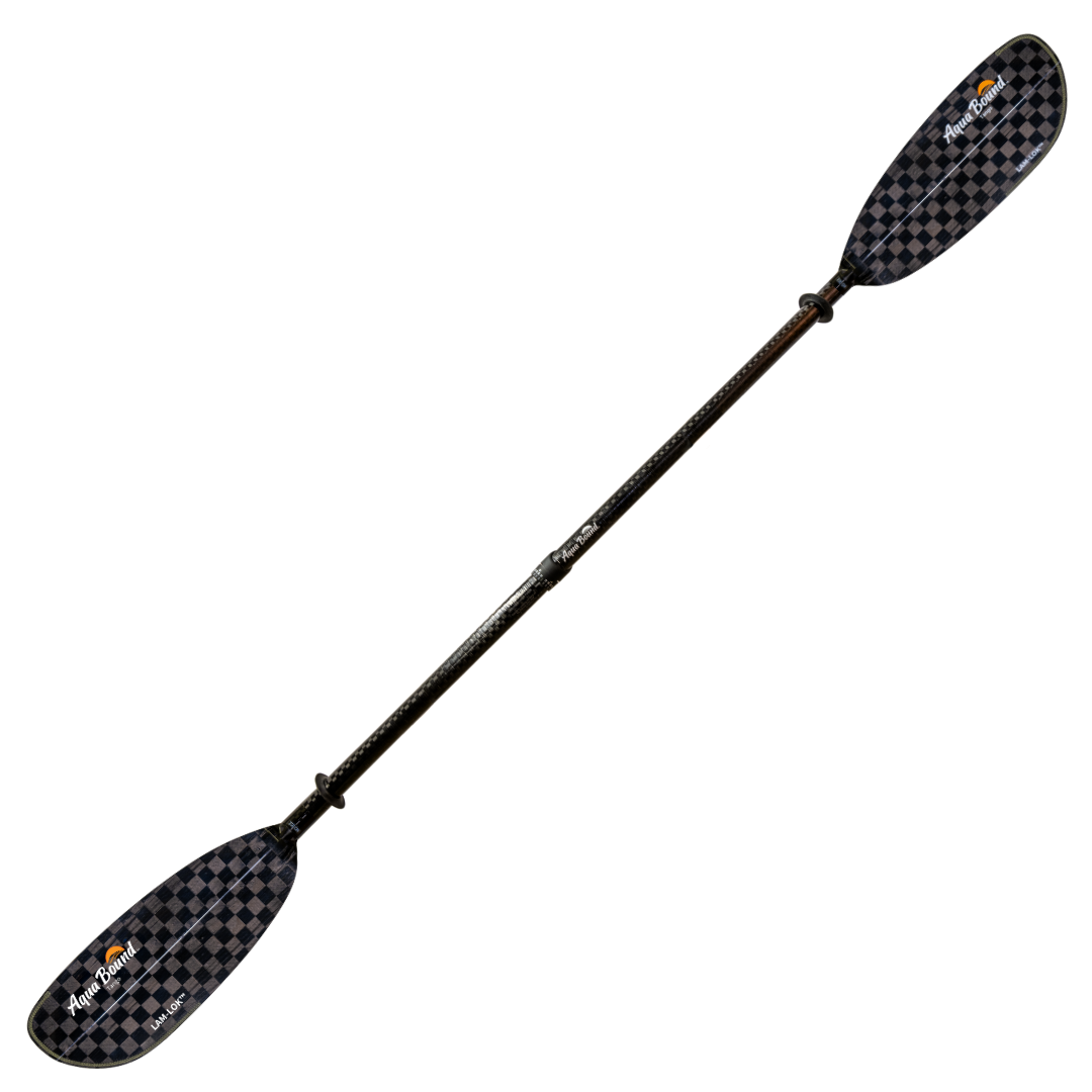 Aqua Bound Tango Carbon 2-Piece Versa-Lok Straight Shaft Kayak Paddle, full paddle