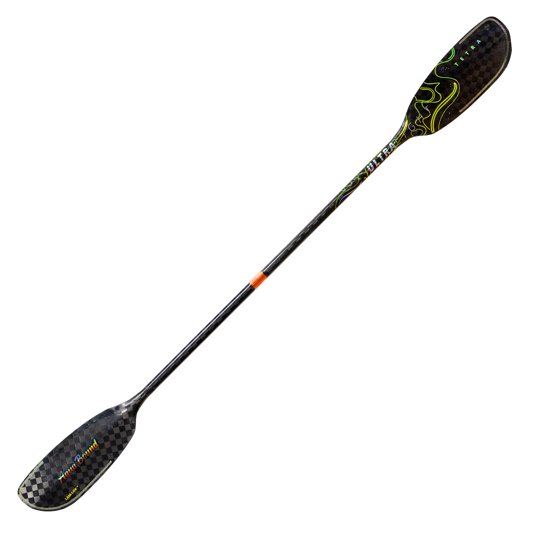 Aqua Bound Ultralight Tetra 2-Piece Posi-Lok Kayak Paddle, full paddle
