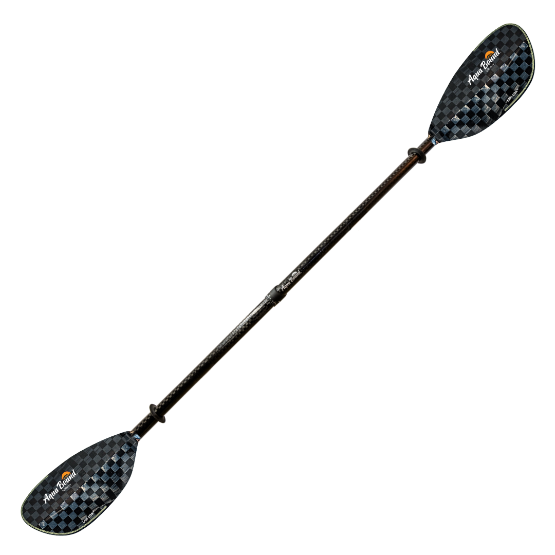 Aqua Bound Whiskey Carbon 2-Piece Versa-Lok Straight Shaft Kayak Paddle, full paddle