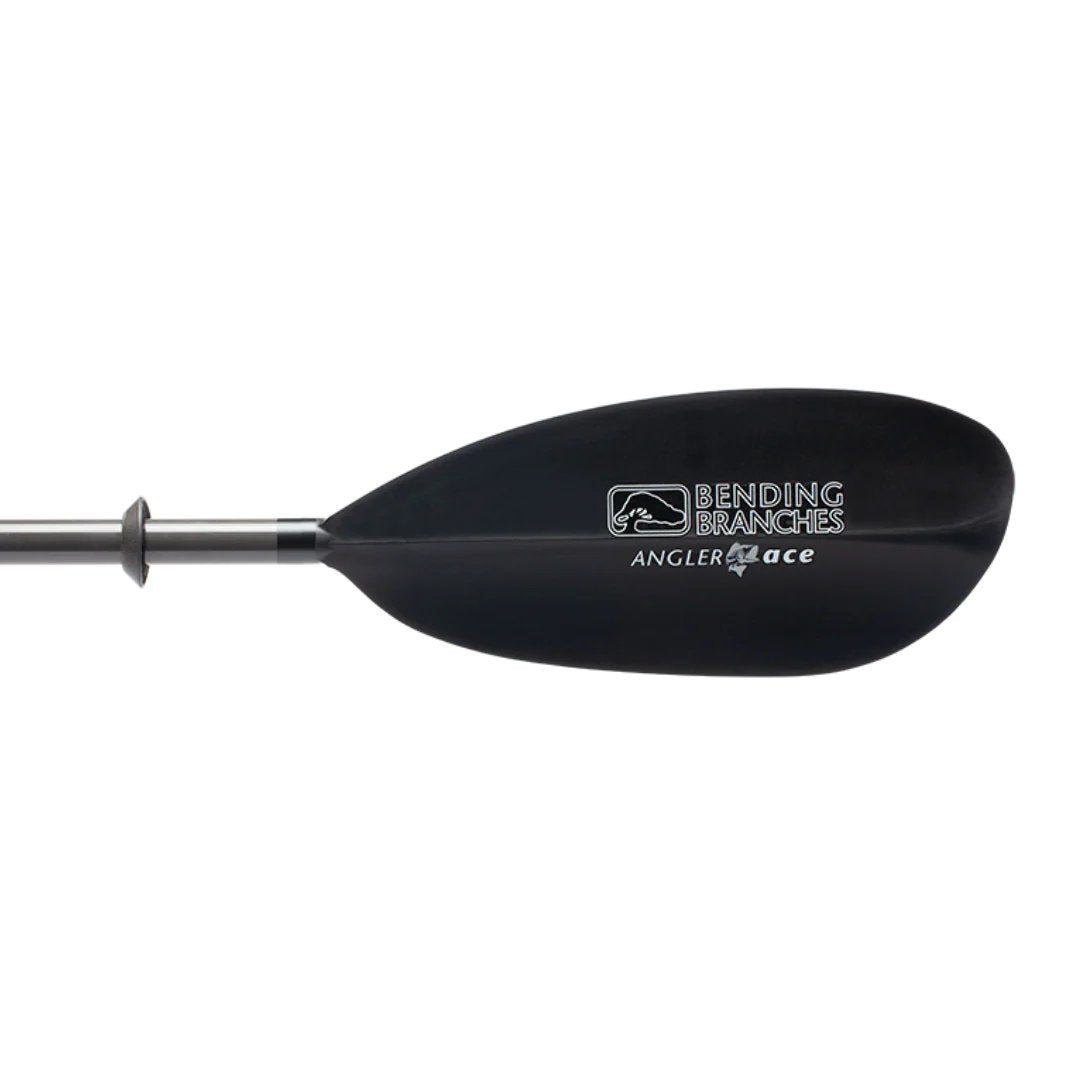 Bending Branches Angler Ace Snap-Button kayak paddle blade close-up