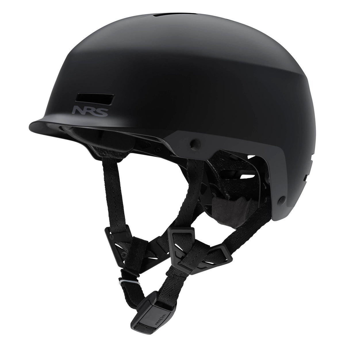 NRS Neso Helmet in Black, left side view